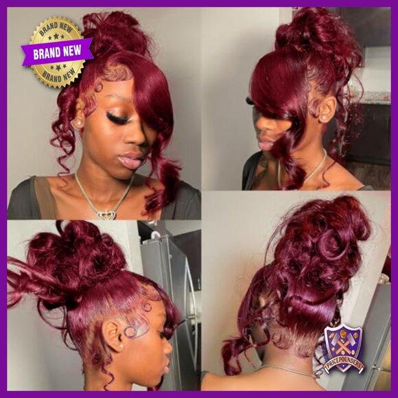 360 Lace Front Human Hair Wig Body Wave 28 Inch Glueless Pre Plucked